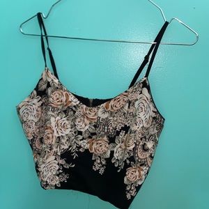 Flowered crop top